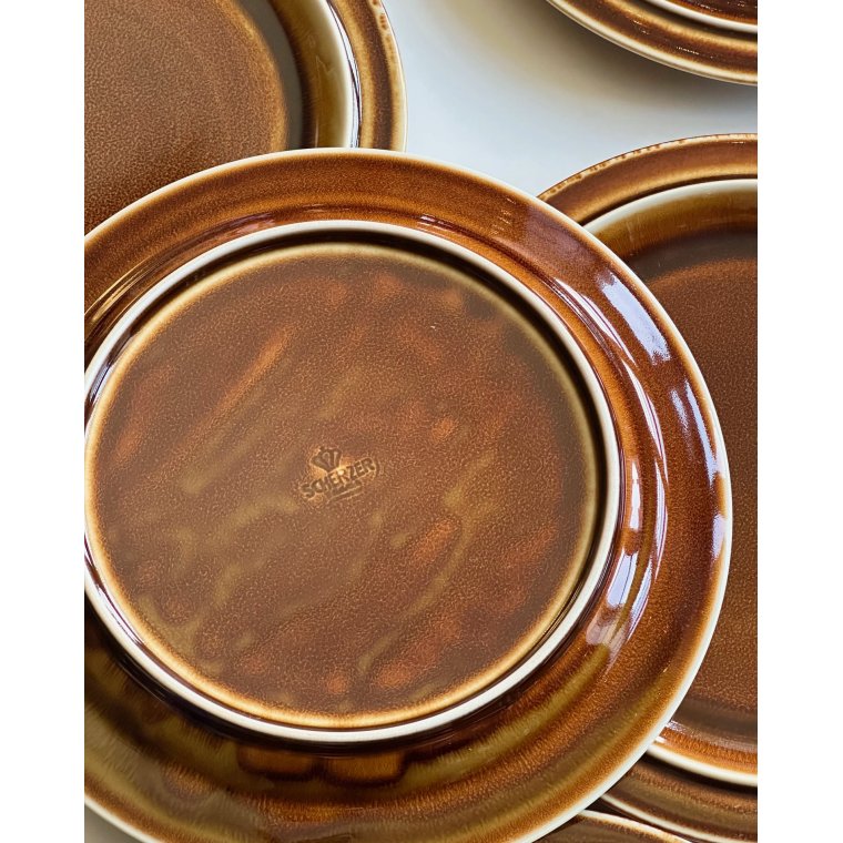 Scherzer, tallerkner, 6 stk samlet