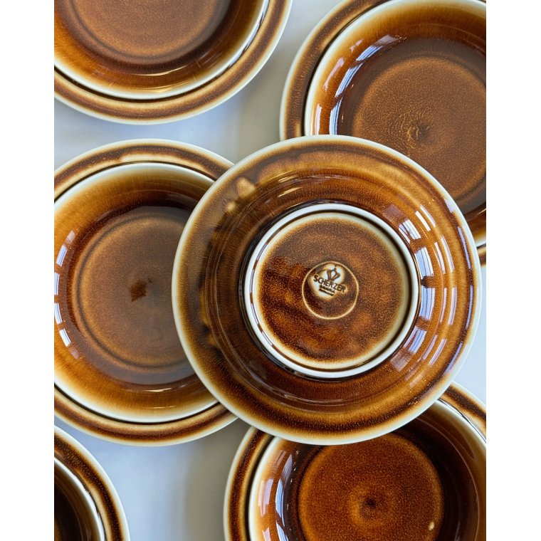 Scherzer, dybe tallerkner, 6 stk samlet