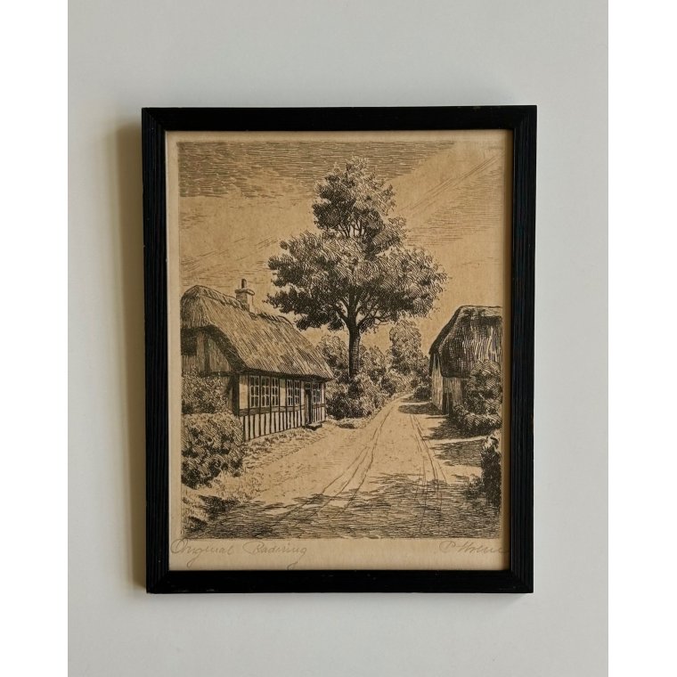 Original radering, signeret