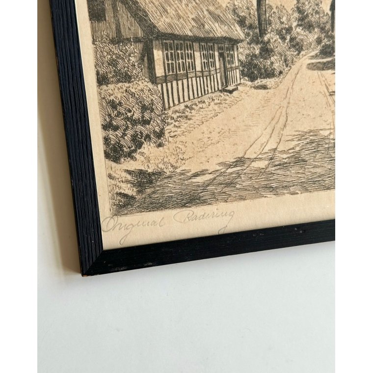 Original radering, signeret