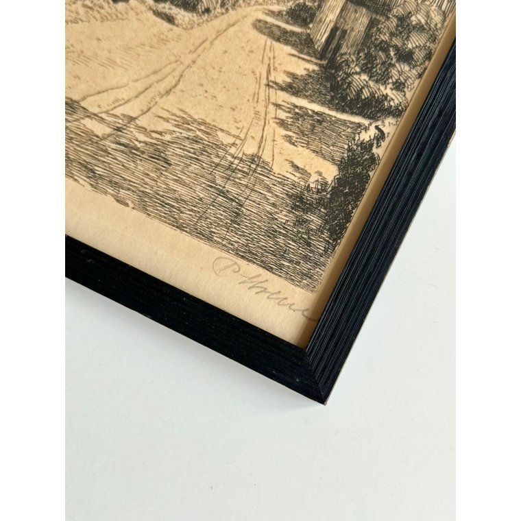 Original radering, signeret