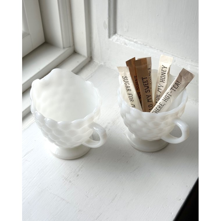 Sukker- og fldest. opalineglas