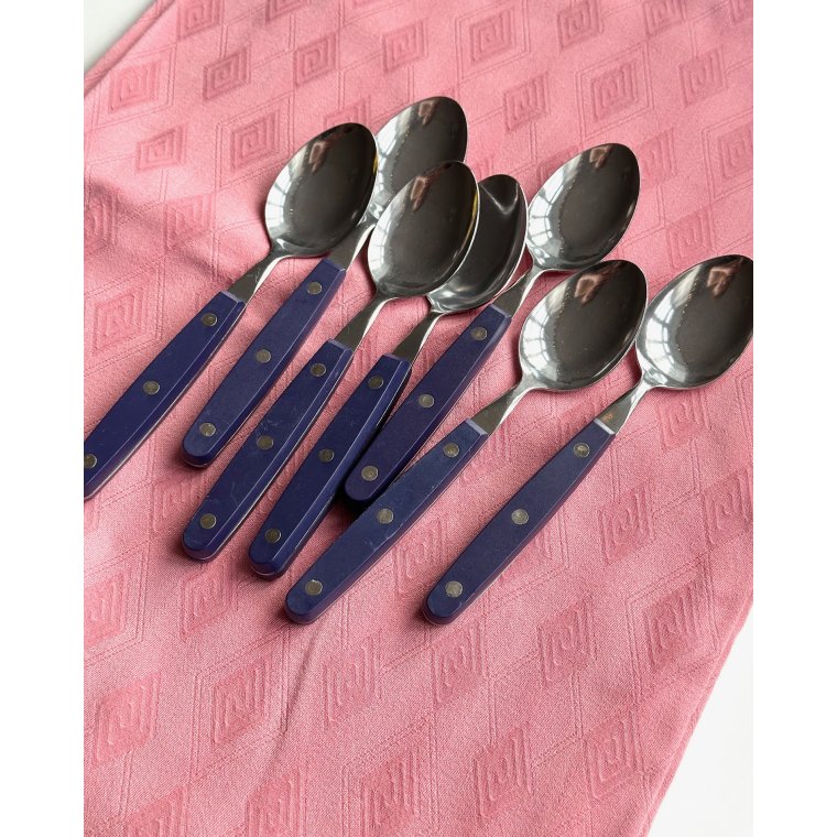 Spiseskeer m plastskaft, 7 stk samlet