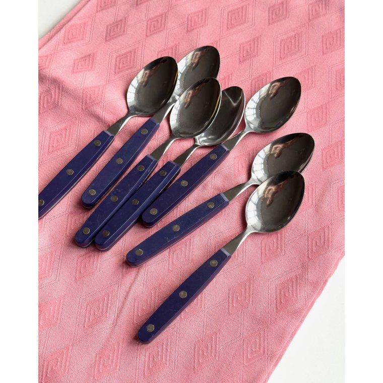 Spiseskeer m plastskaft, 7 stk samlet