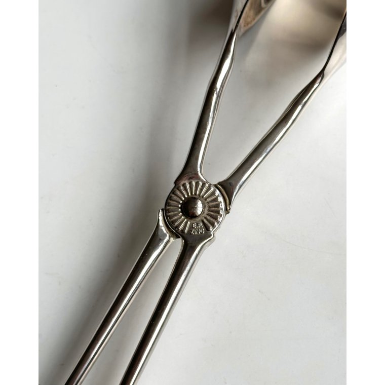 Salad tongs. Electroplated Zinc