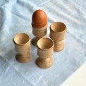 Wooden egg cups, set of 4