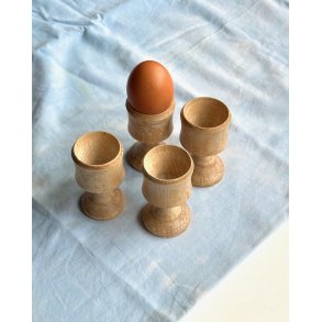 Wooden egg cups, set of 4