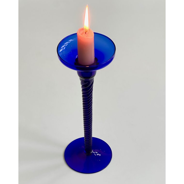 Koboltbl� lysestage