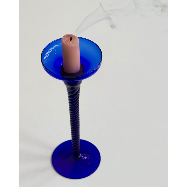 Koboltbl� lysestage