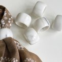 Servietringe, marmor, 6 stk samlet