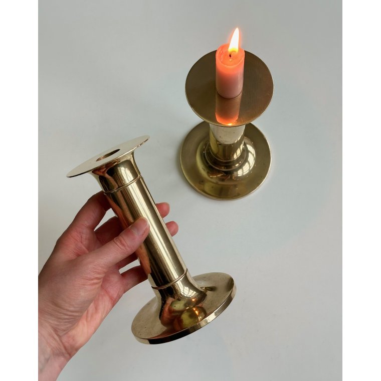 Messingstager, 2 stk samlet