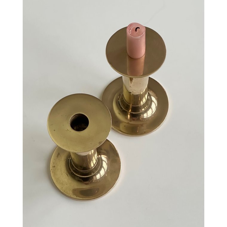 Messingstager, 2 stk samlet