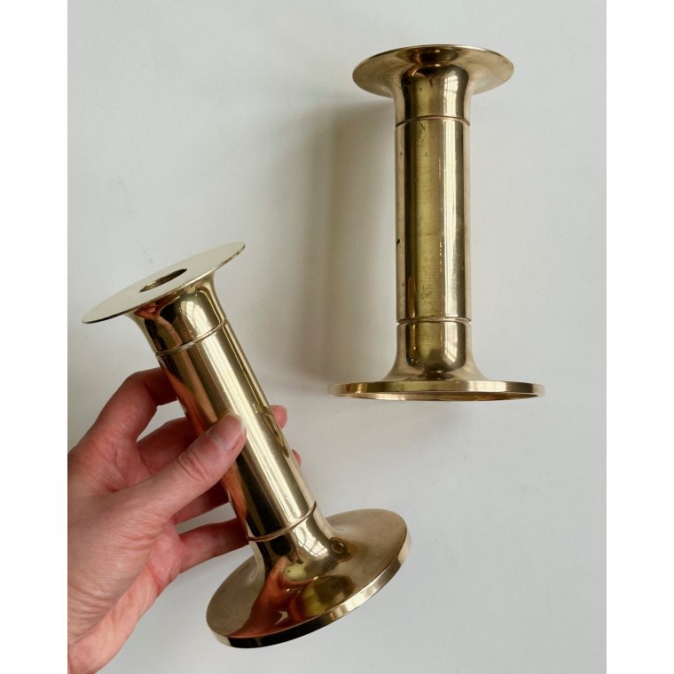 Messingstager, 2 stk samlet