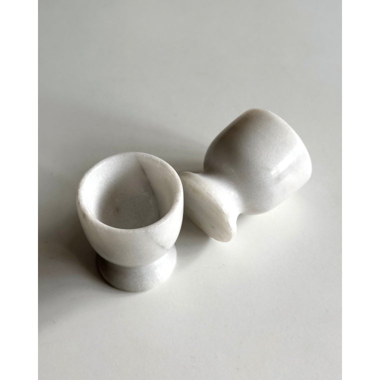 �ggeb�gre, marmor, 2 stk samlet