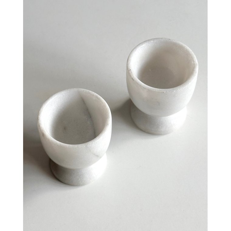 �ggeb�gre, marmor, 2 stk samlet