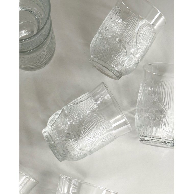 Arcoroc drikkeglas, Fleur, 9 stk samlet