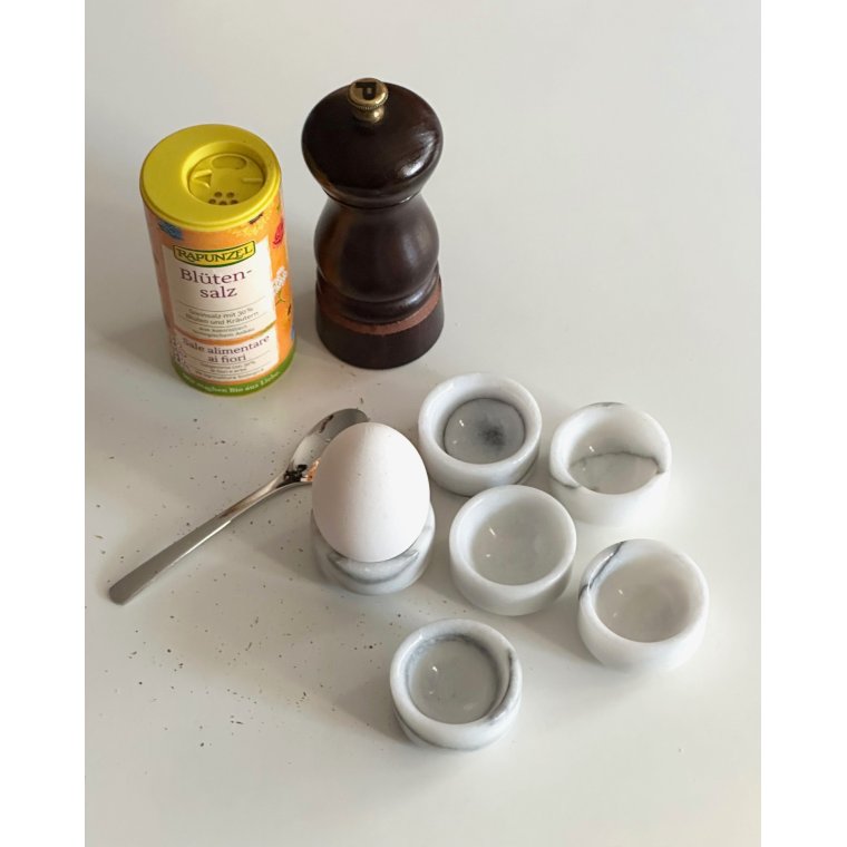 Marmor�ggeb�gre, flade, 6 stk samlet