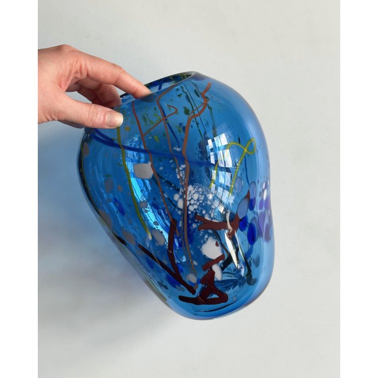 Mundblst glasvase