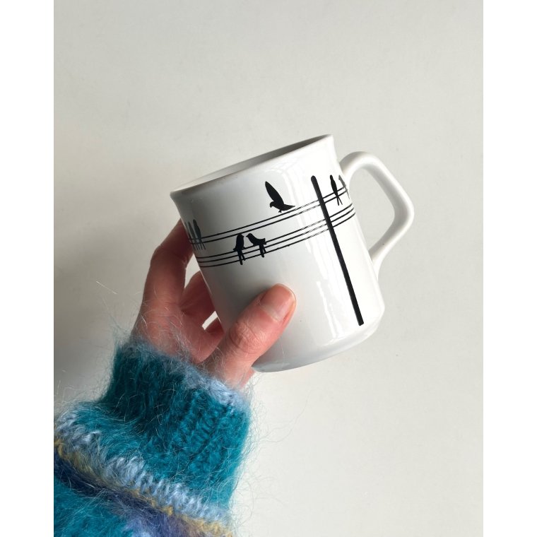 Engelsk krus m fugle