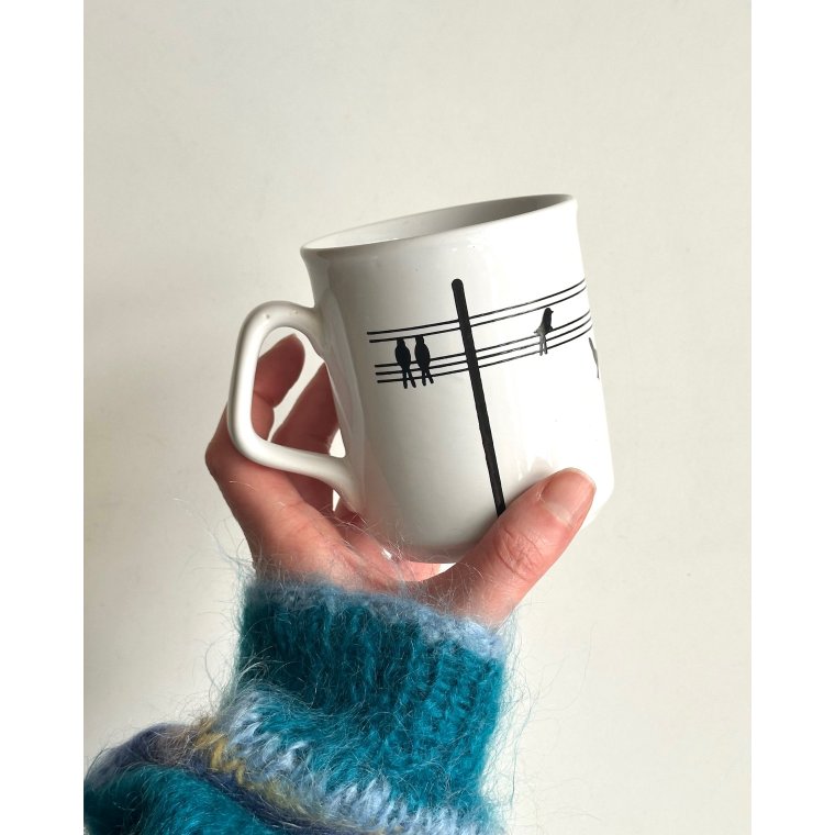 Engelsk krus m fugle