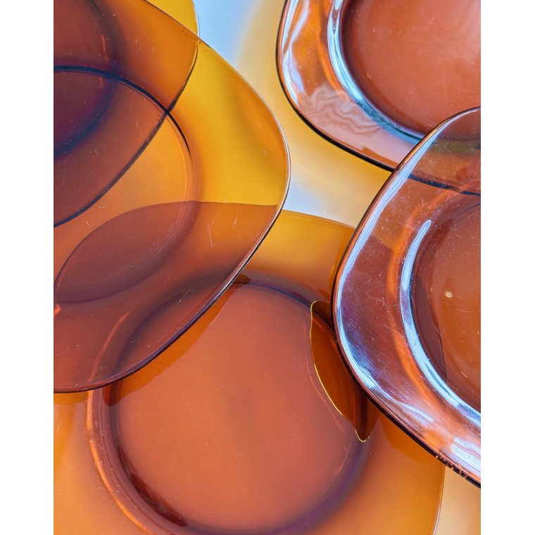 Firkantede tallerkner, 6 stk samlet