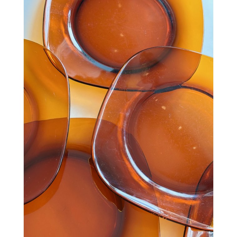 Firkantede tallerkner, 6 stk samlet