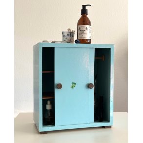 Vintage doll's cabinet w 2 doors