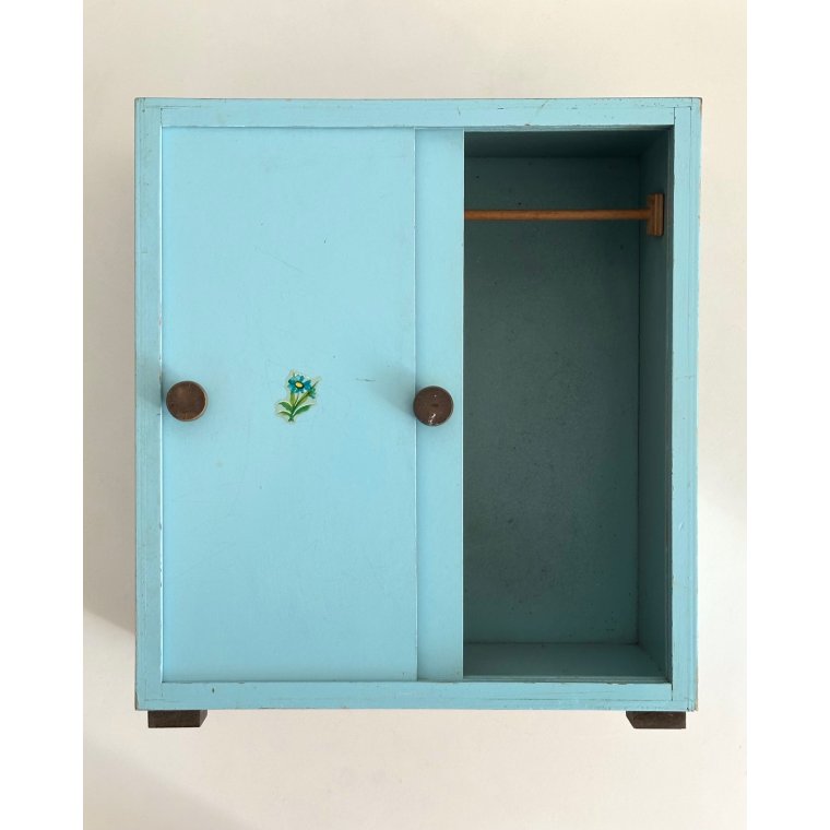 Vintage dukkeskab m 2 lger