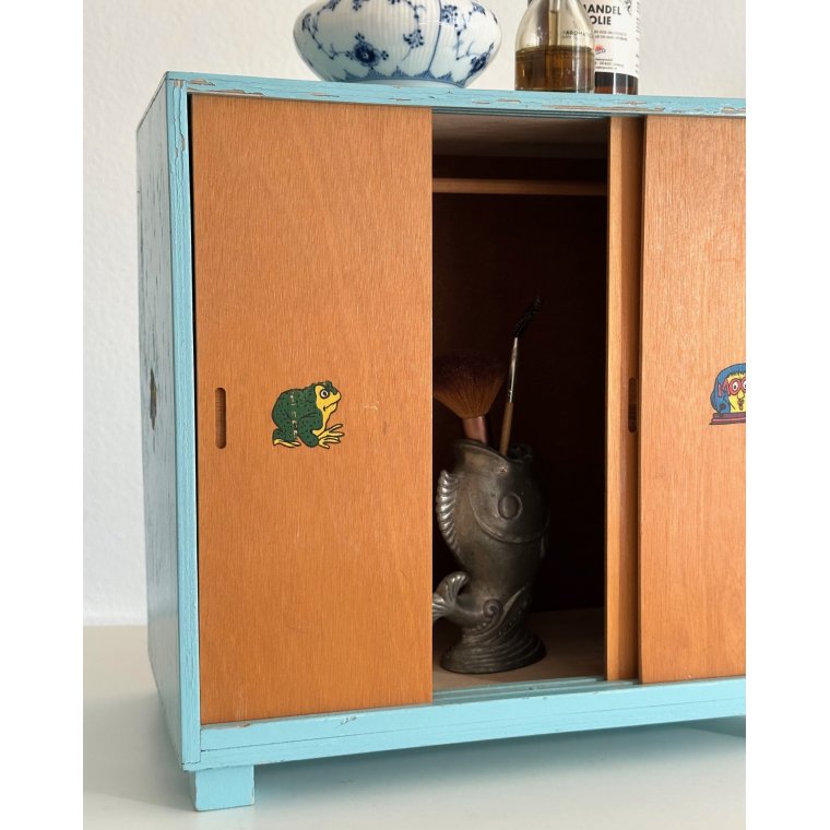 Vintage dukkeskab m 3 lger