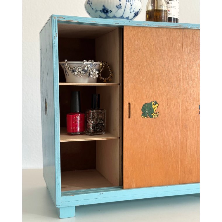 Vintage dukkeskab m 3 lger