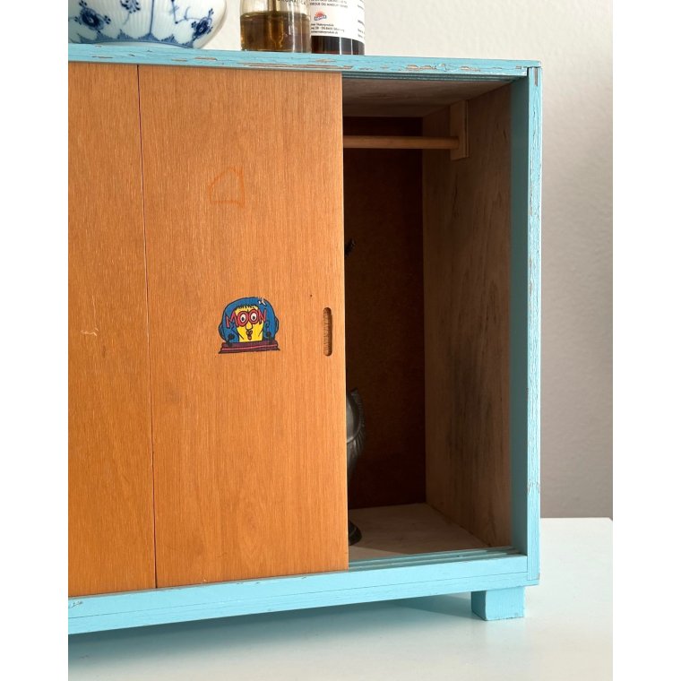 Vintage dukkeskab m 3 lger