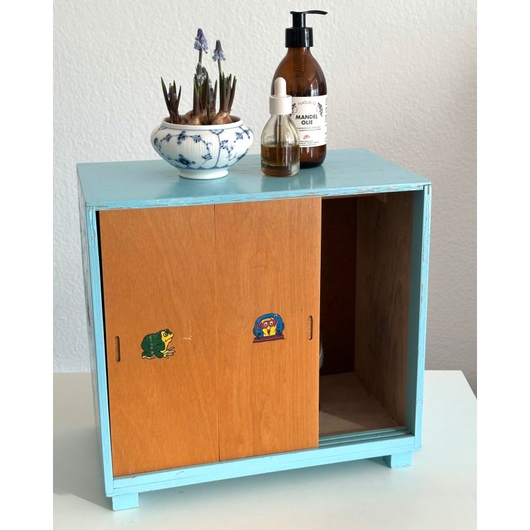 Vintage dukkeskab m 3 lger