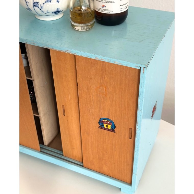 Vintage dukkeskab m 3 lger