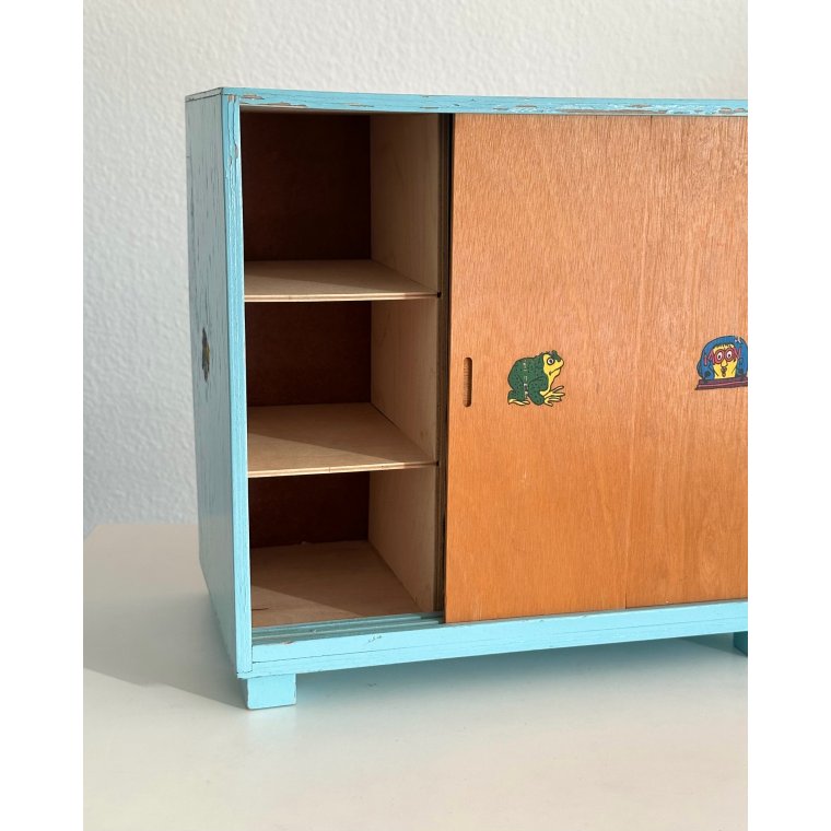 Vintage dukkeskab m 3 lger