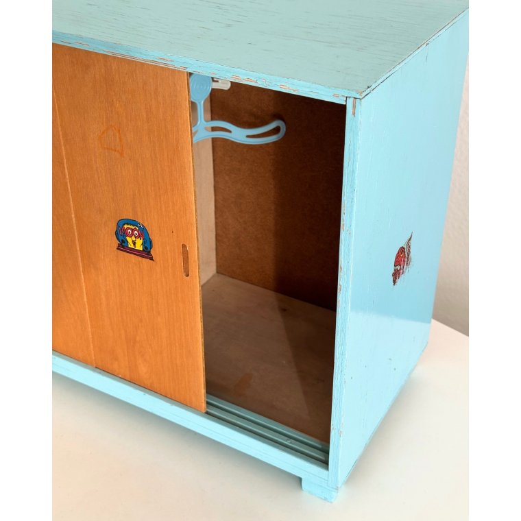 Vintage dukkeskab m 3 lger