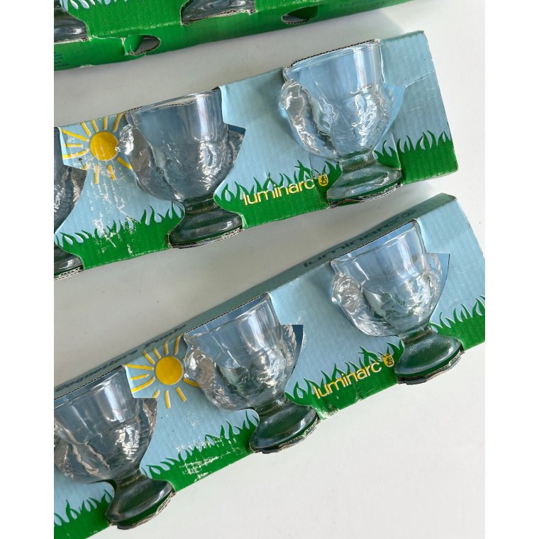 Luminarc egg cups, set of 9