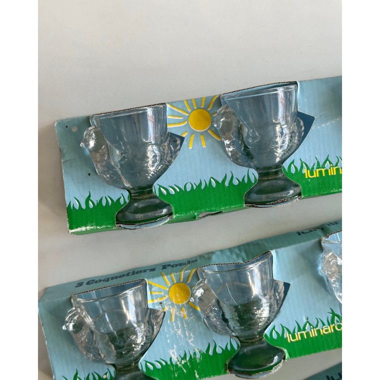 Luminarc egg cups, set of 9