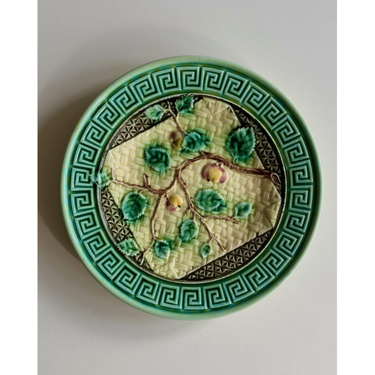 Art nouveau tallerken, �blegren