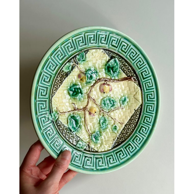 Art nouveau tallerken, �blegren