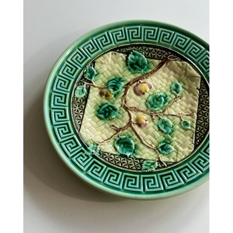 Art nouveau tallerken, �blegren