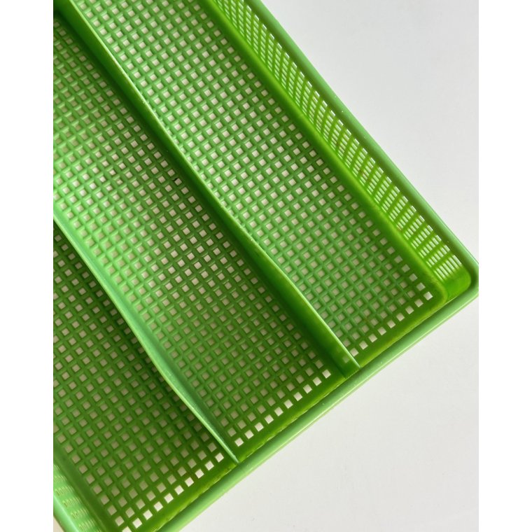 Bestikbakke, grn plast