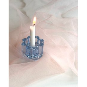 Arcade candleholder, aqua
