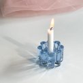Arcade candleholder, aqua