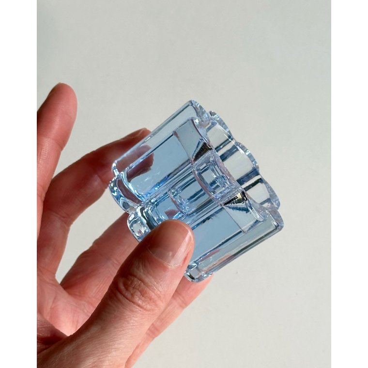Arcade candleholder, aqua