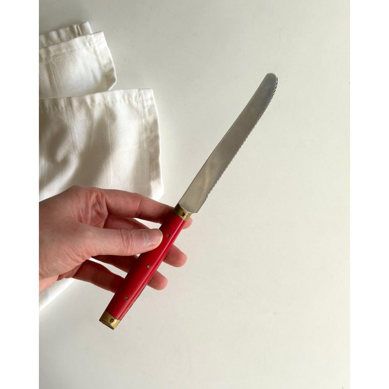 Melron knife, red, pr pc