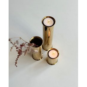 St fyrfadsstager, messing, NB