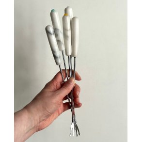 Fonduegafler, marmor