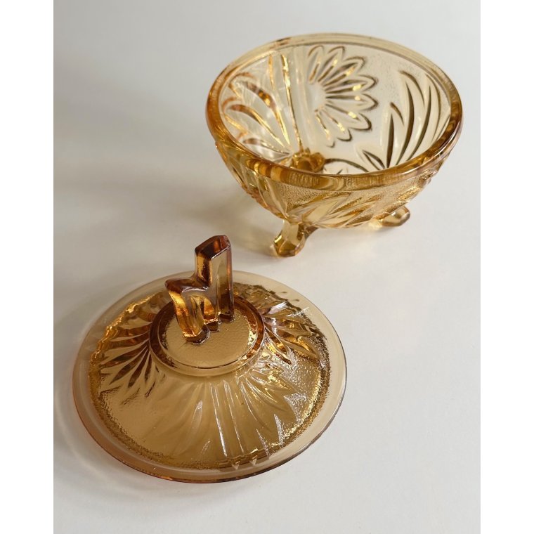 L�gkrukke, ravfarvet glas