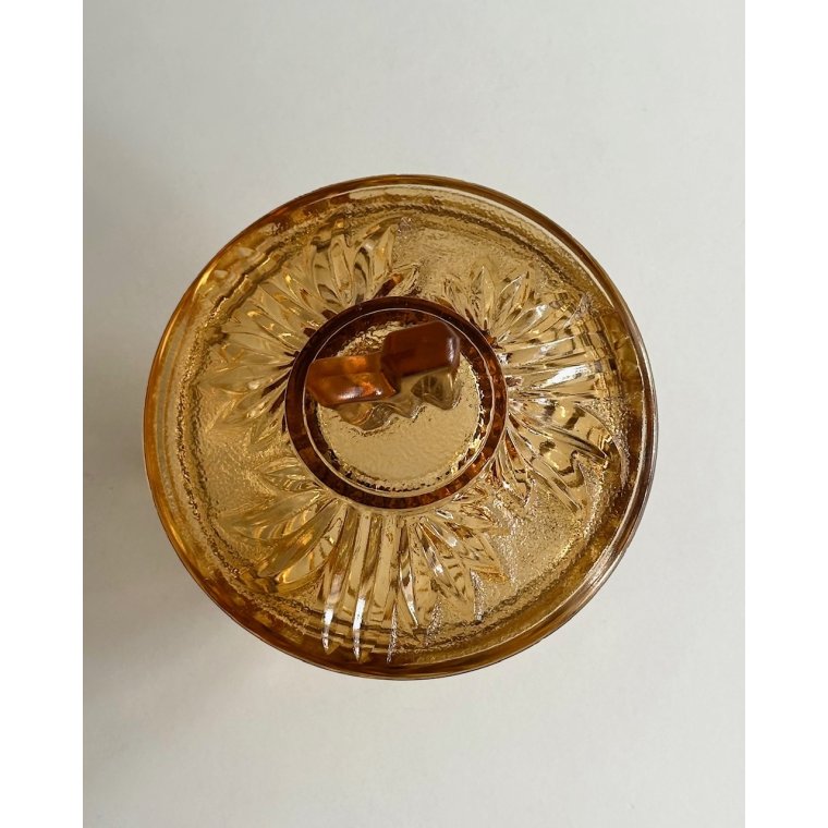 L�gkrukke, ravfarvet glas