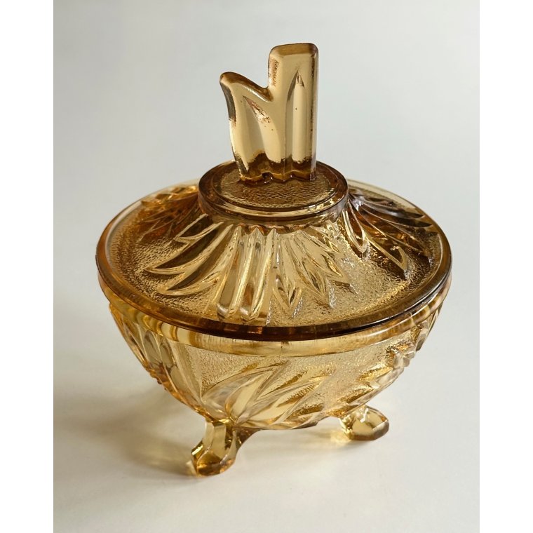 L�gkrukke, ravfarvet glas